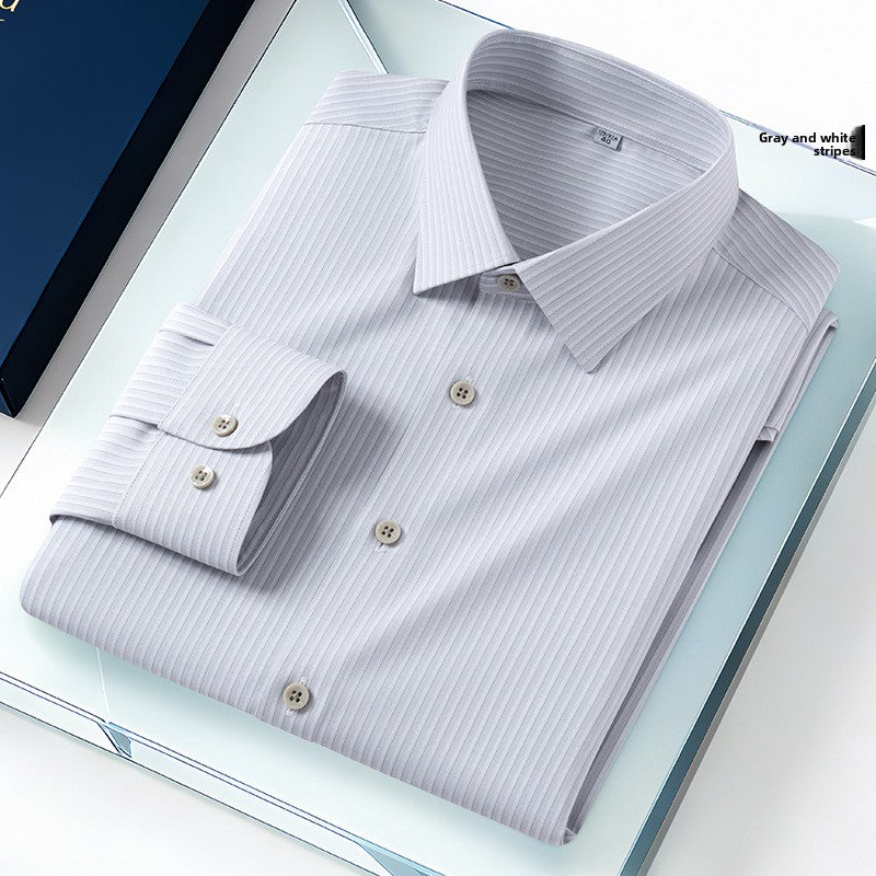 chemise à rayures décontractée pour homme