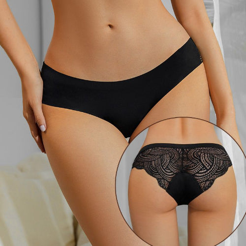 Culotte anti fuite en patchwork dentelle