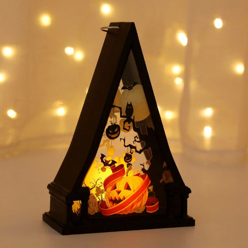 Triangle Halloween Cabin Citrouille