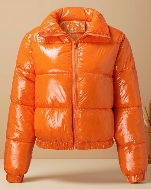 blouson pour femme orange jaune