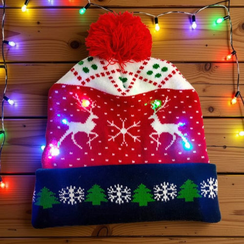 bonnet de Noël avec LED A