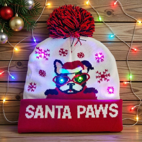 bonnet de Noël avec LED B
