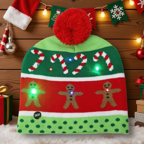 bonnet de Noël avec LED C