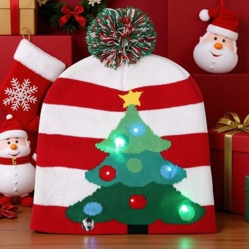 bonnet de Noël avec LED D