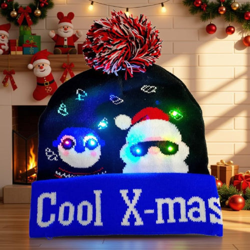 bonnet de Noël avec LED E