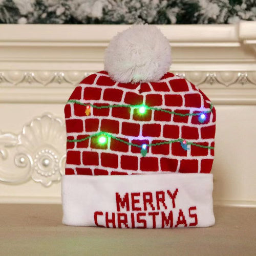 bonnet de Noël avec LED F