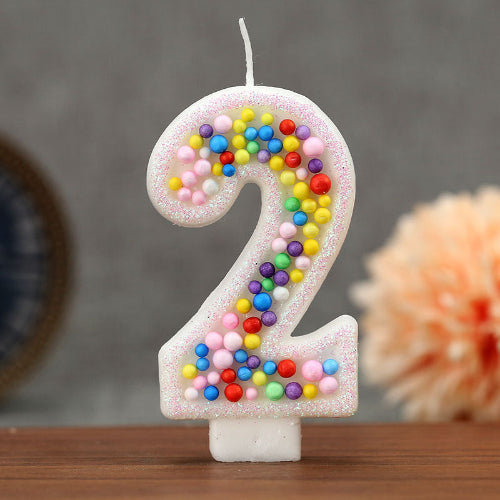 bougie anniversaire numérique deux