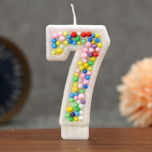 bougie anniversaire numérique sept
