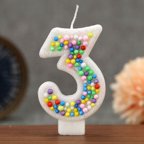 bougie anniversaire numérique trois