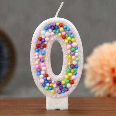 bougie anniversaire numérique zéro