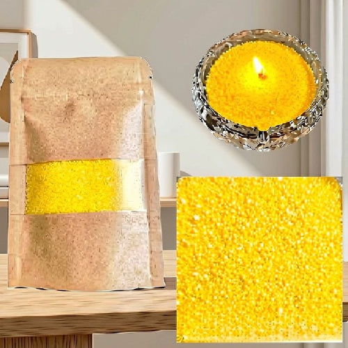 bougie artisanale jaune