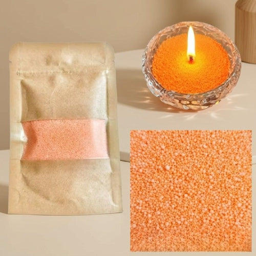 bougie artisanale orange