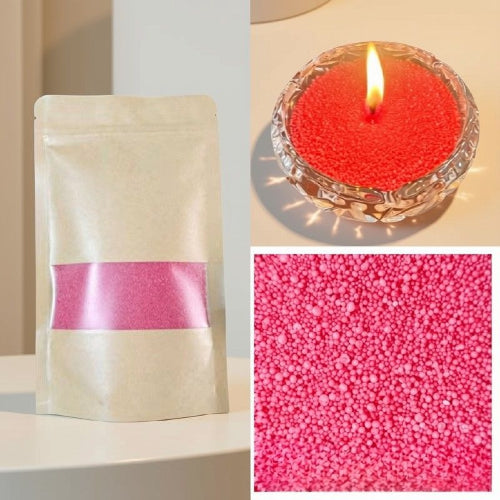 bougie artisanale rouge