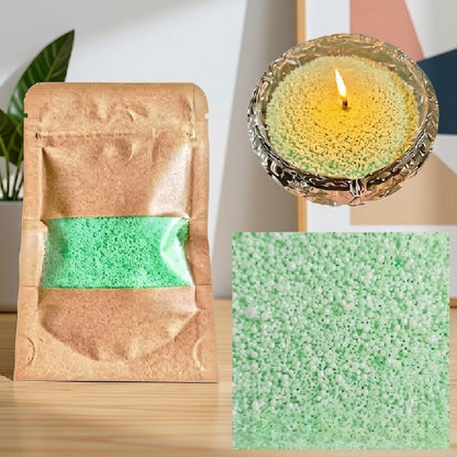 bougie artisanale vert