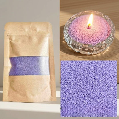bougie artisanale violet