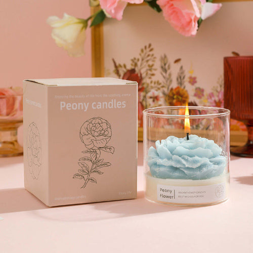 bougie daromatherapie bleu