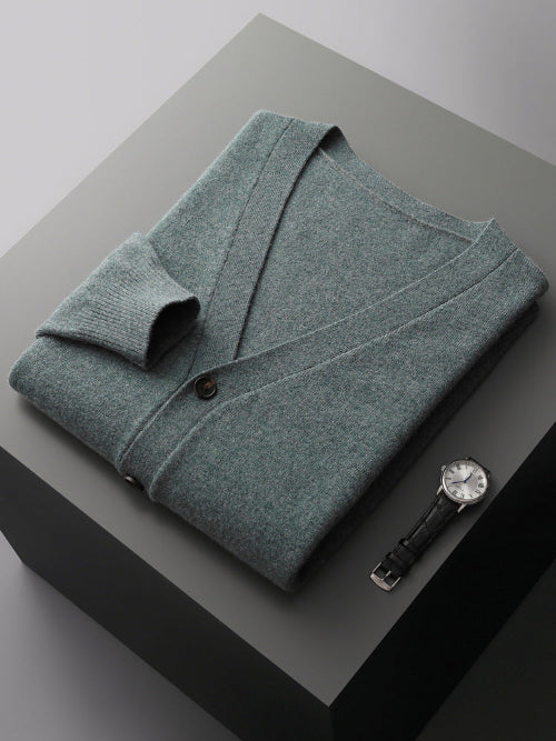 cardigan homme Turquoise