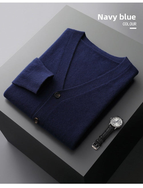 cardigan homme bleu marine