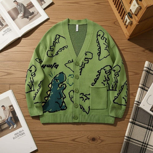 cardigan homme femme vert