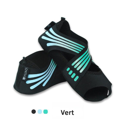 chaussure de yoga vert