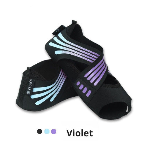 chaussure de yoga violet