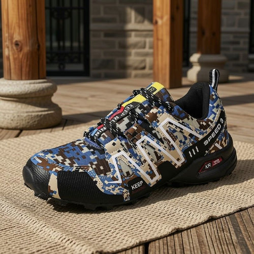 chaussure randonnée homme gris camouflé 