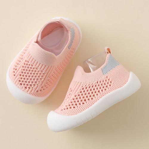 chaussure souple pour bébé rose