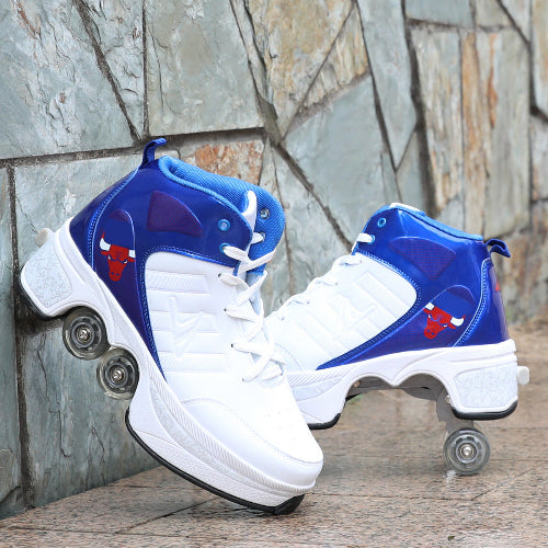 chaussures-a-roulettes-bleu