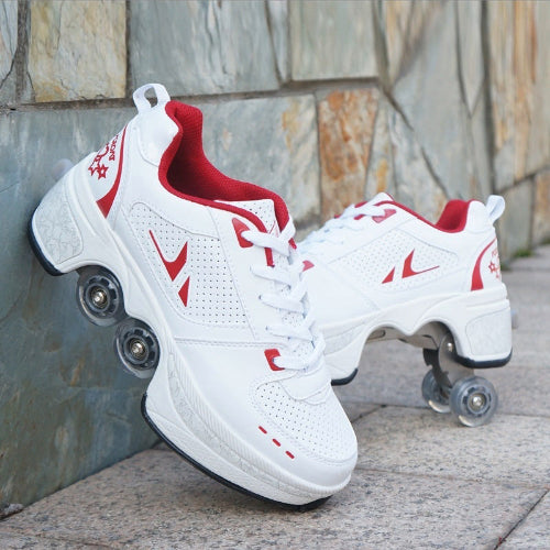 chaussures-a-roulettes-rouge