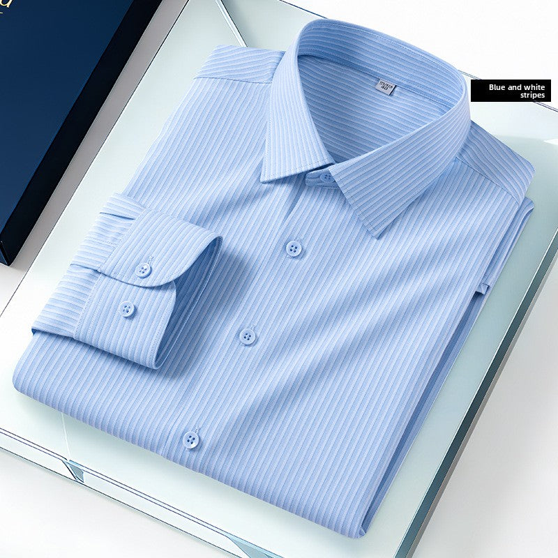 chemise à rayures décontractée pour homme
