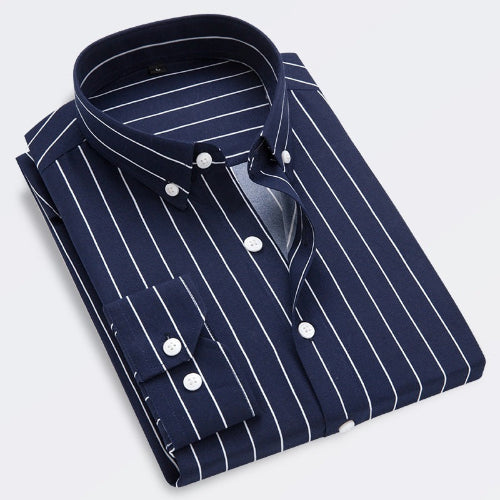 chemise décontractée homme bleu marine