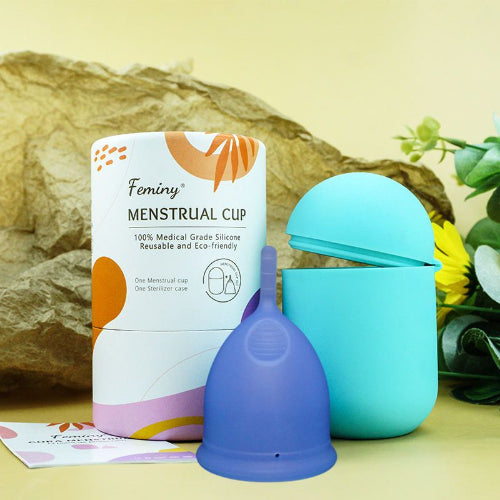 coupelle menstruelle bleu