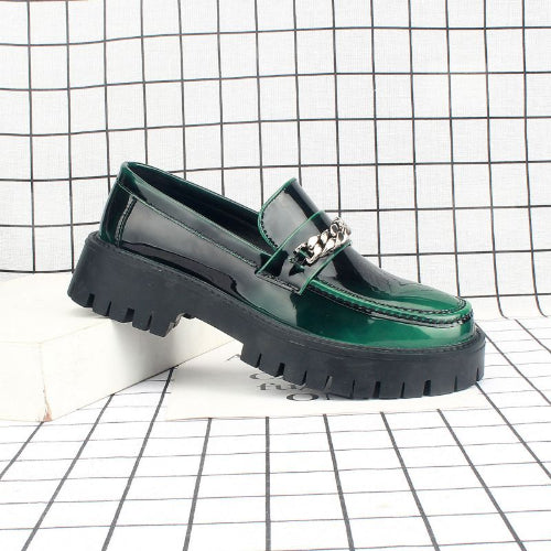mocassin homme vert