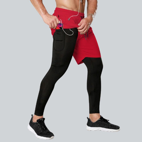 pantalon sport homme rouge