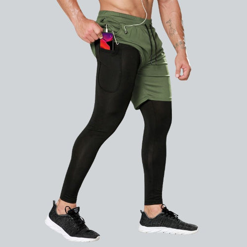 pantalon sport homme vert