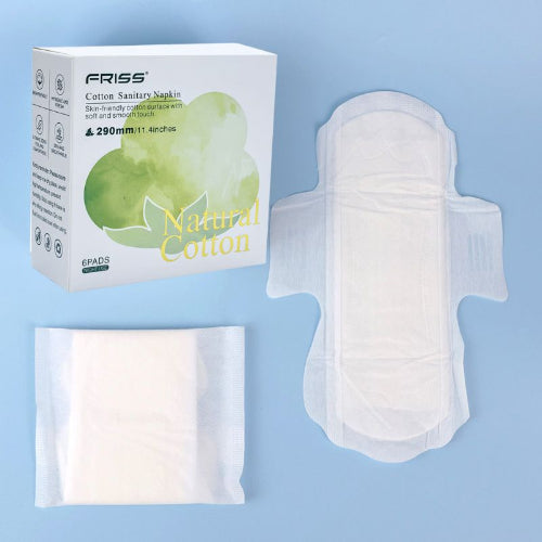serviette hygienique en coton vert