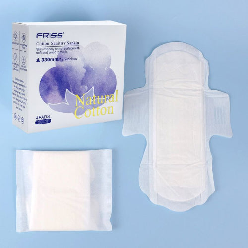 serviette hygienique en coton violet