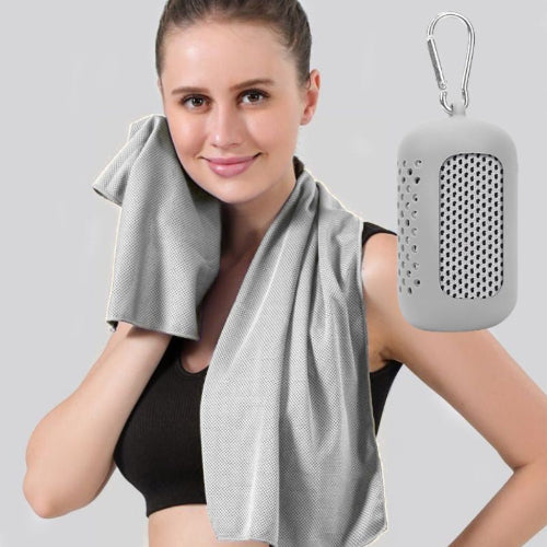 serviette sport gris
