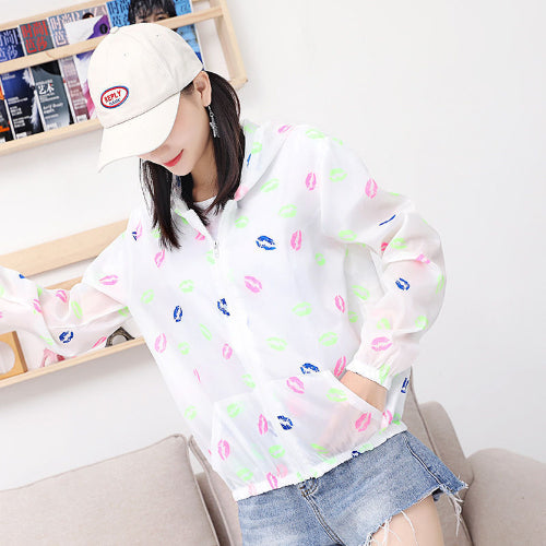 Vêtements anti-UV femme lèvres