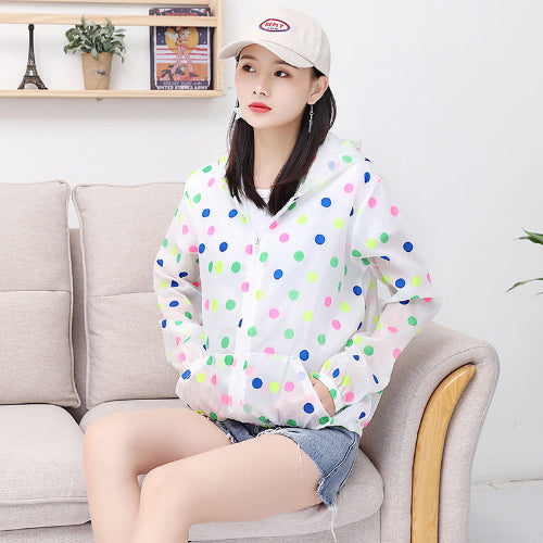 Vêtements anti-UV femme pois
